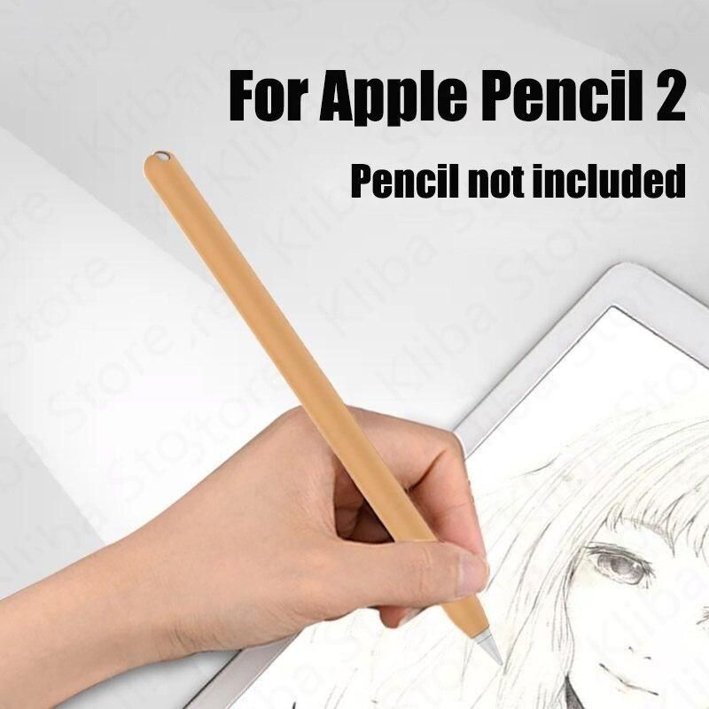 For Funda Apple Pencil 2 Case 2 Pack Ultra Thin Case Silicone Skin Cover Protective Cover iPad Pencil Case