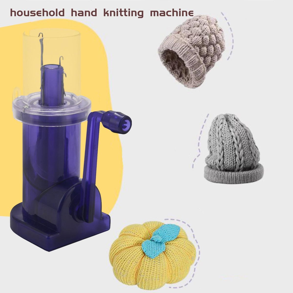 Hand-operated Embellish-Knit Knitting Machine Spool Knitter Embellish Craft Bracelet Weave Tool