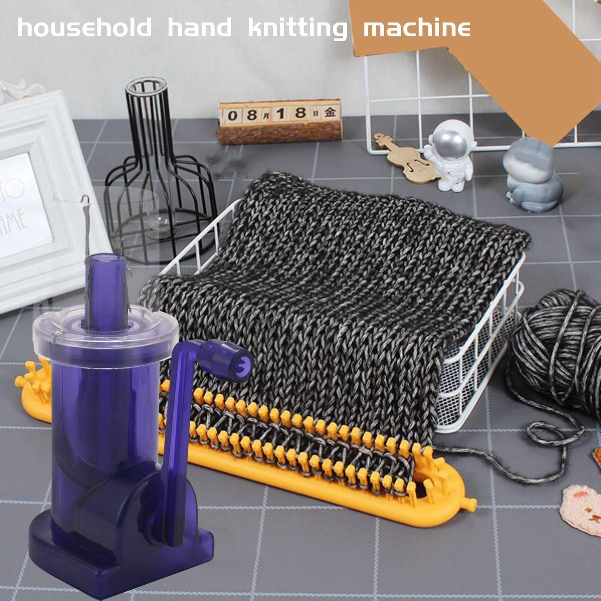 Hand-operated Embellish-Knit Knitting Machine Spool Knitter Embellish Craft Bracelet Weave Tool