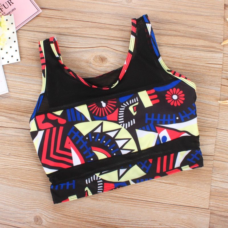 2019 Women High Waist Neck Mesh Bikini Swimsuits 3XL Plus Size Swim Wear Bathing Suit African Print Biquini Two 2 Piece Swimwear(mesh Swimsuit)
