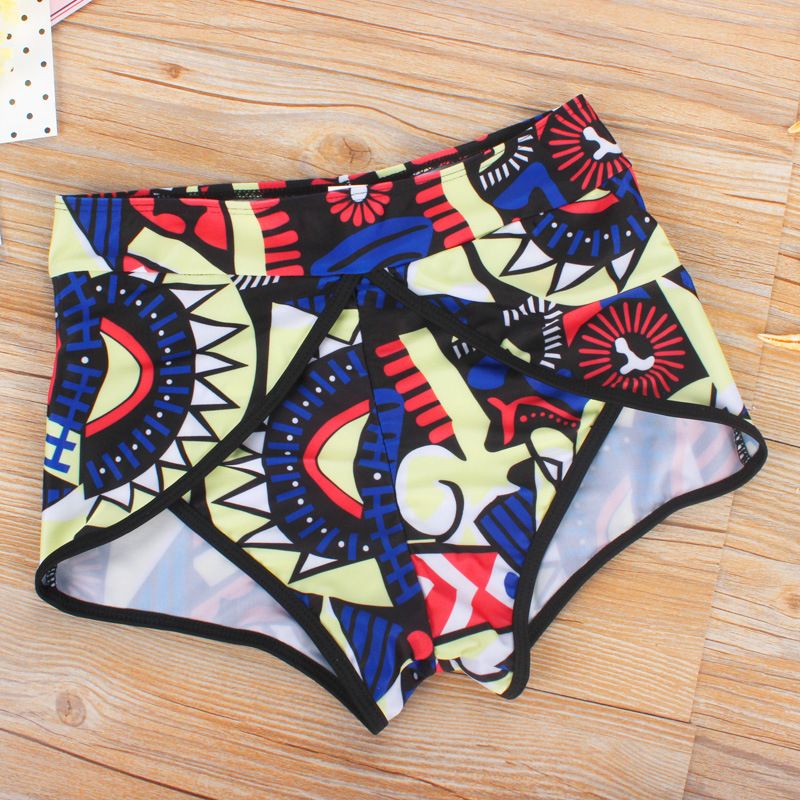 2019 Women High Waist Neck Mesh Bikini Swimsuits 3XL Plus Size Swim Wear Bathing Suit African Print Biquini Two 2 Piece Swimwear(mesh Swimsuit)