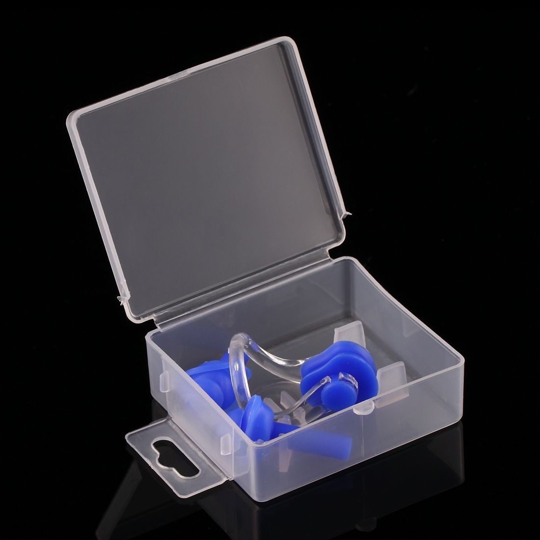 Soft Silicone Swimming Nose Clip And Ear Plug Set Earplug(Blue)