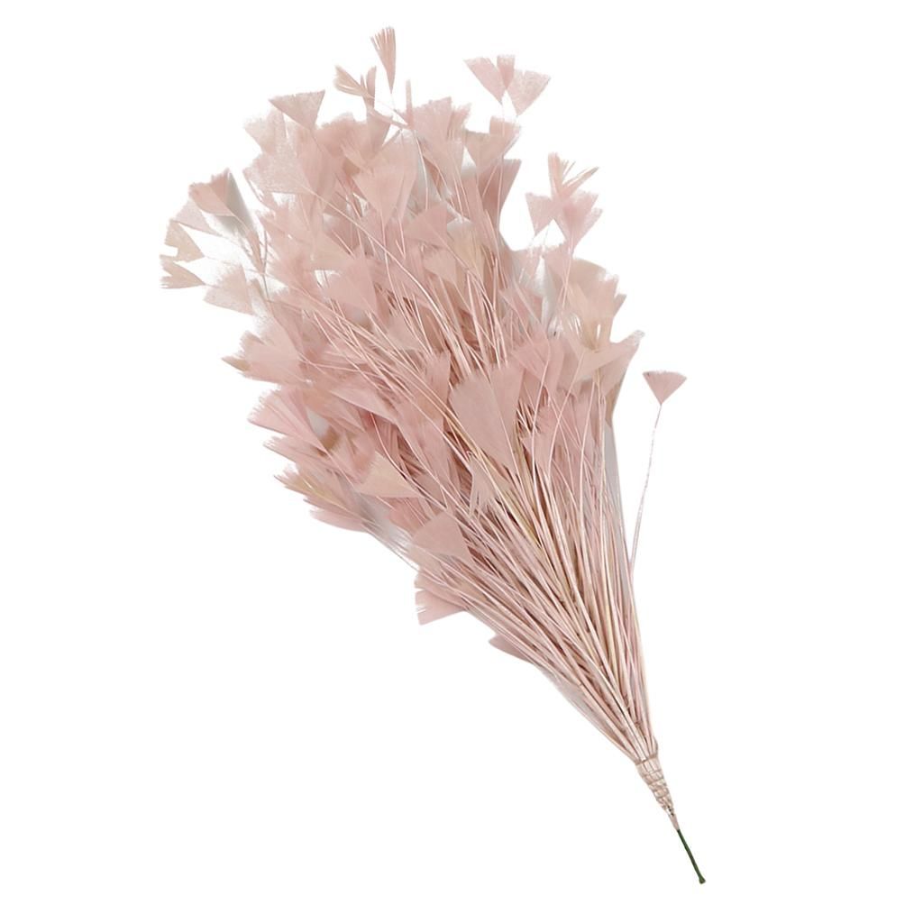 Dyed Feather Sprays On Wire For DIY Clothing Millinery Dusty Pink