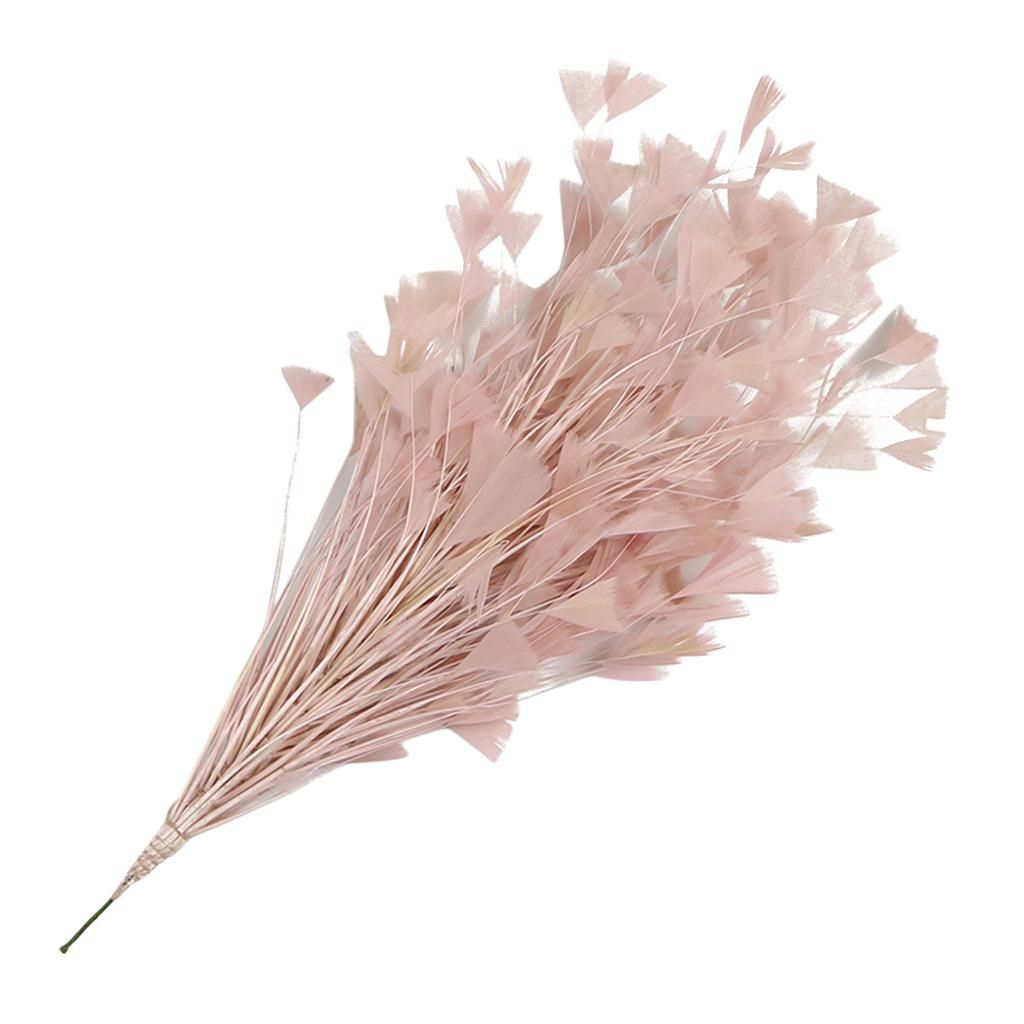 Dyed Feather Sprays On Wire For DIY Clothing Millinery Dusty Pink