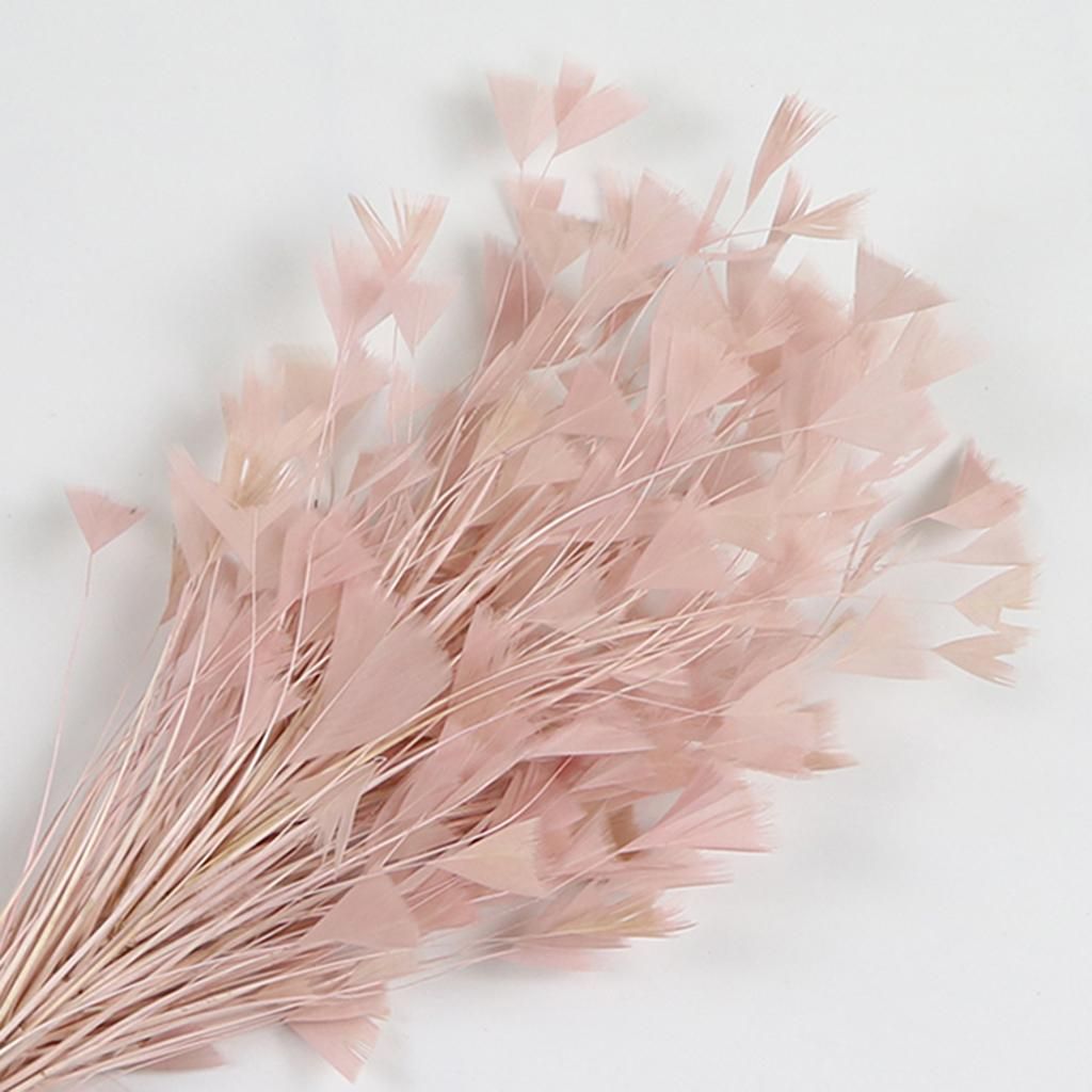 Dyed Feather Sprays On Wire For DIY Clothing Millinery Dusty Pink