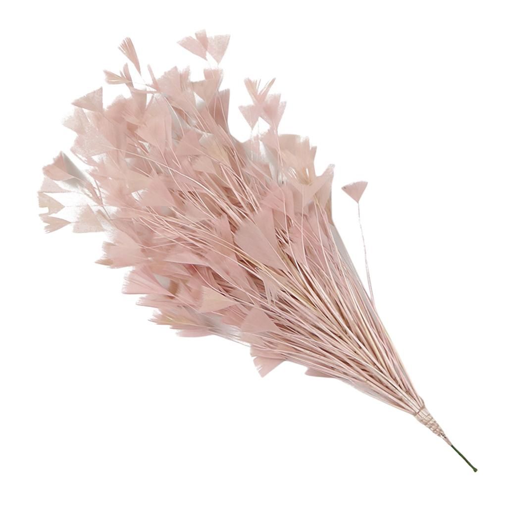 Dyed Feather Sprays On Wire For DIY Clothing Millinery Dusty Pink