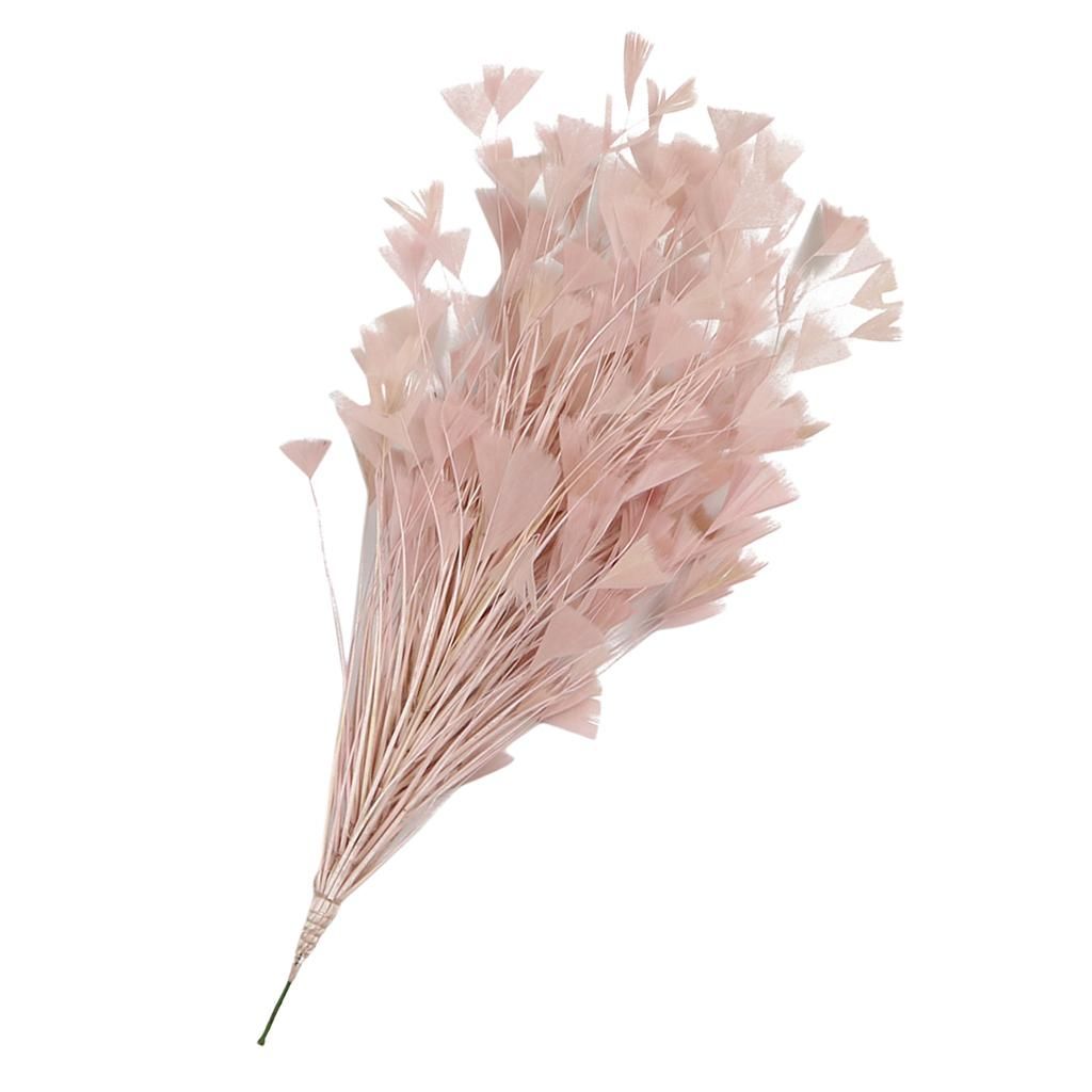 Dyed Feather Sprays On Wire For DIY Clothing Millinery Dusty Pink