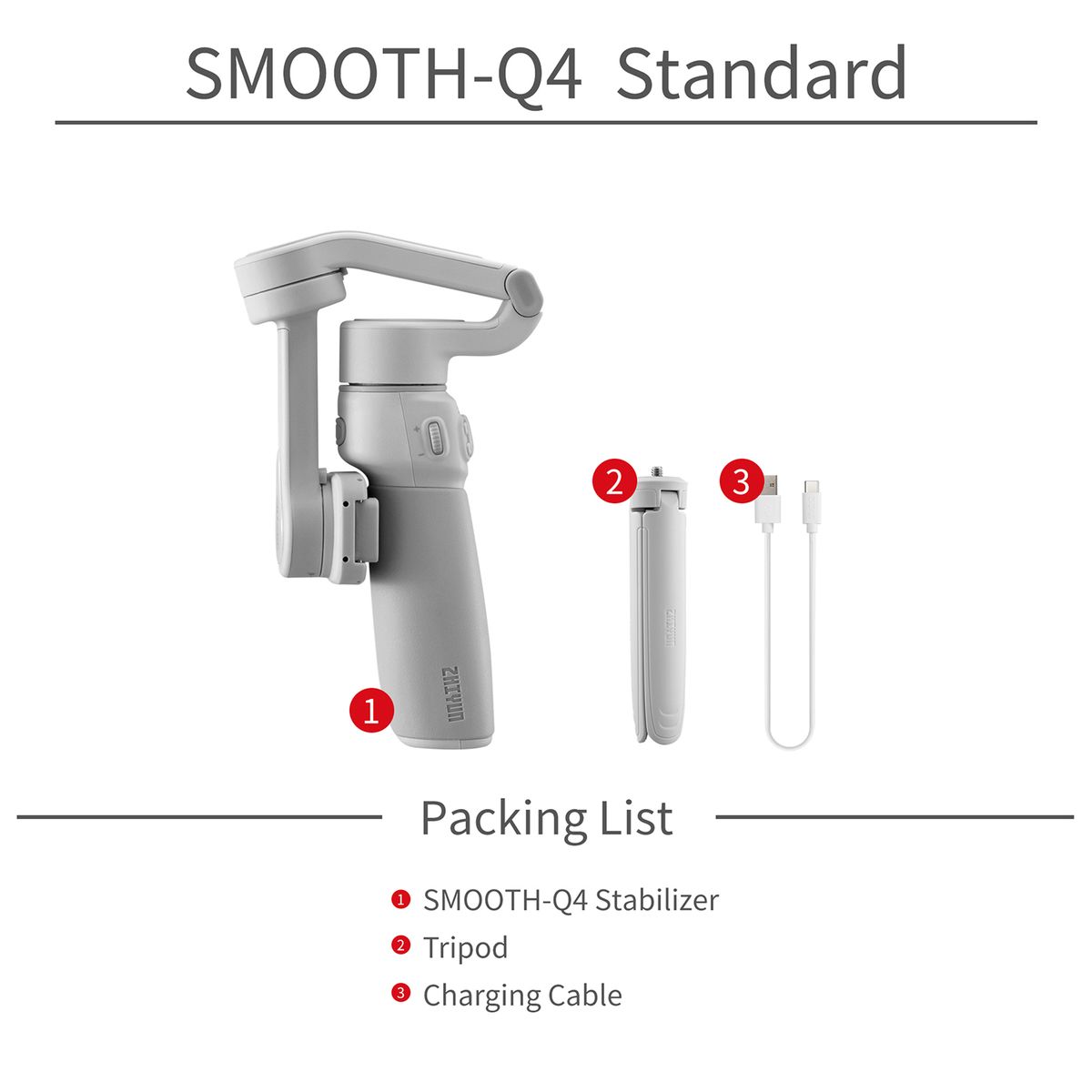SMOOTH-Q4 Handheld 3-Axis Gimbal Stabilizer For