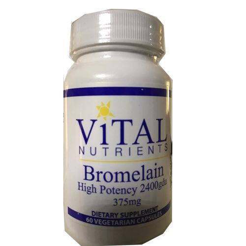 Bromelain 60  Capsules High Potency 2400gdu 375mg