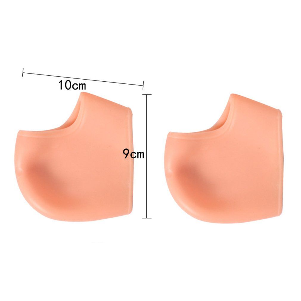 2pcs Silicone  Heel Guard Support Spur Cracked Heels Protectors Pain Relief