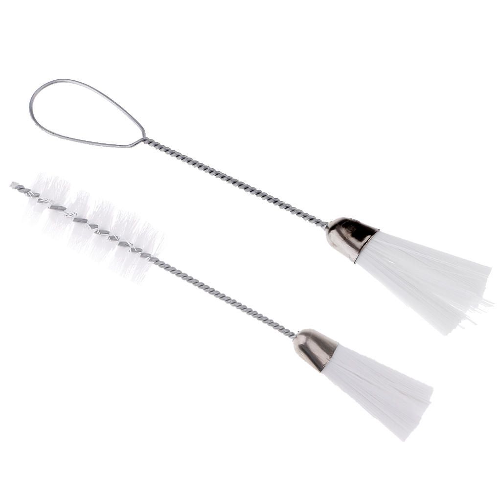 2 Pieces Spiral Handle Cleaning Brushes Set For Embroidery