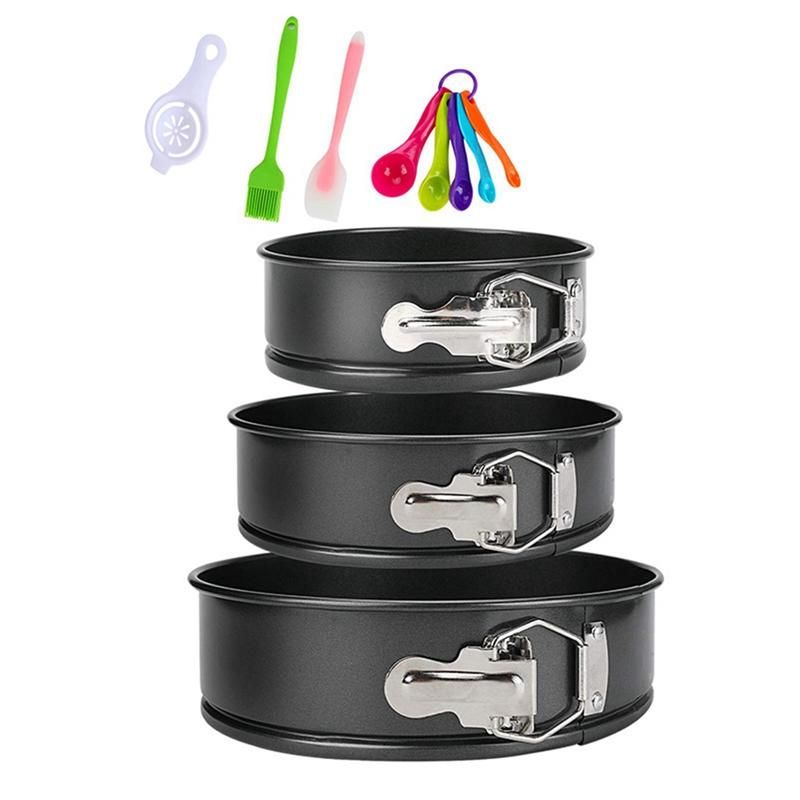 Pan 3 (4/7/9Inch) Cake Pans Sets for Baking - Leakproof 3