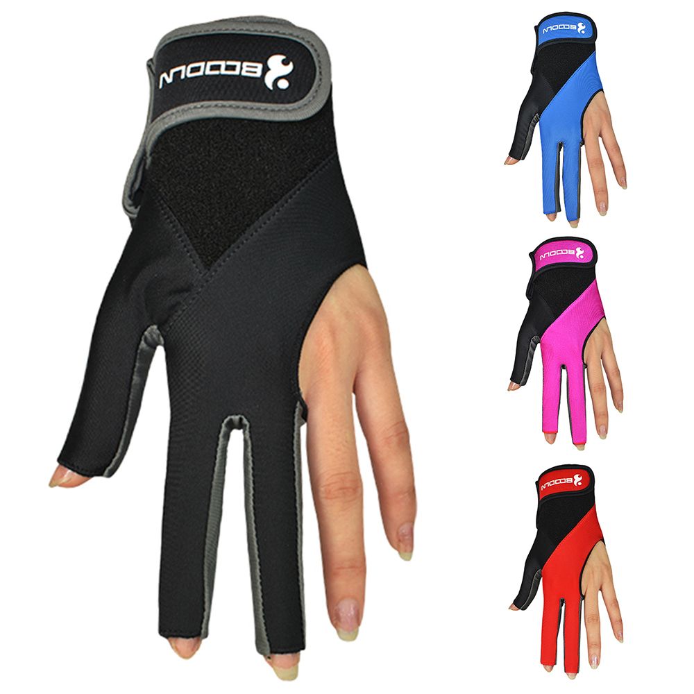 1 PCS Pool Cue Gloves Billiard Three Cut Gloves Left Hands