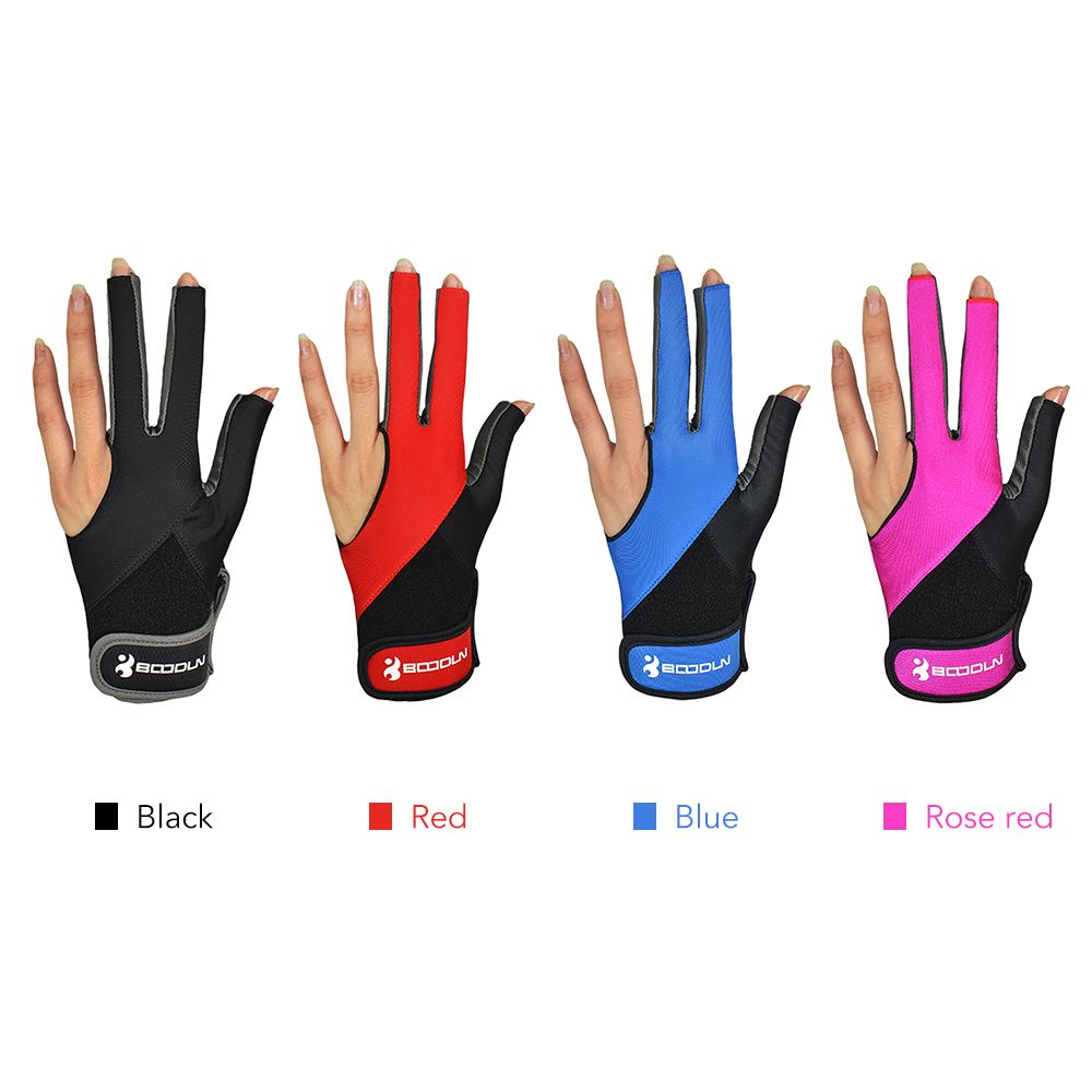 1 PCS Pool Cue Gloves Billiard Three Cut Gloves Left Hands