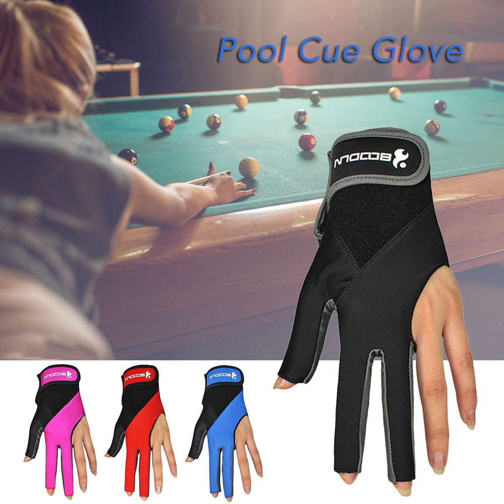 1 PCS Pool Cue Gloves Billiard Three Cut Gloves Left Hands