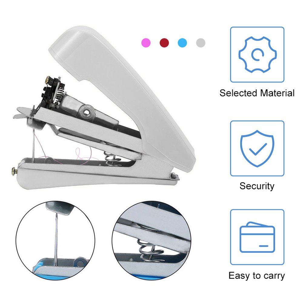 Mini Portable Cordless Hand-held Clothes Sewing Machine Home & Travel Use
