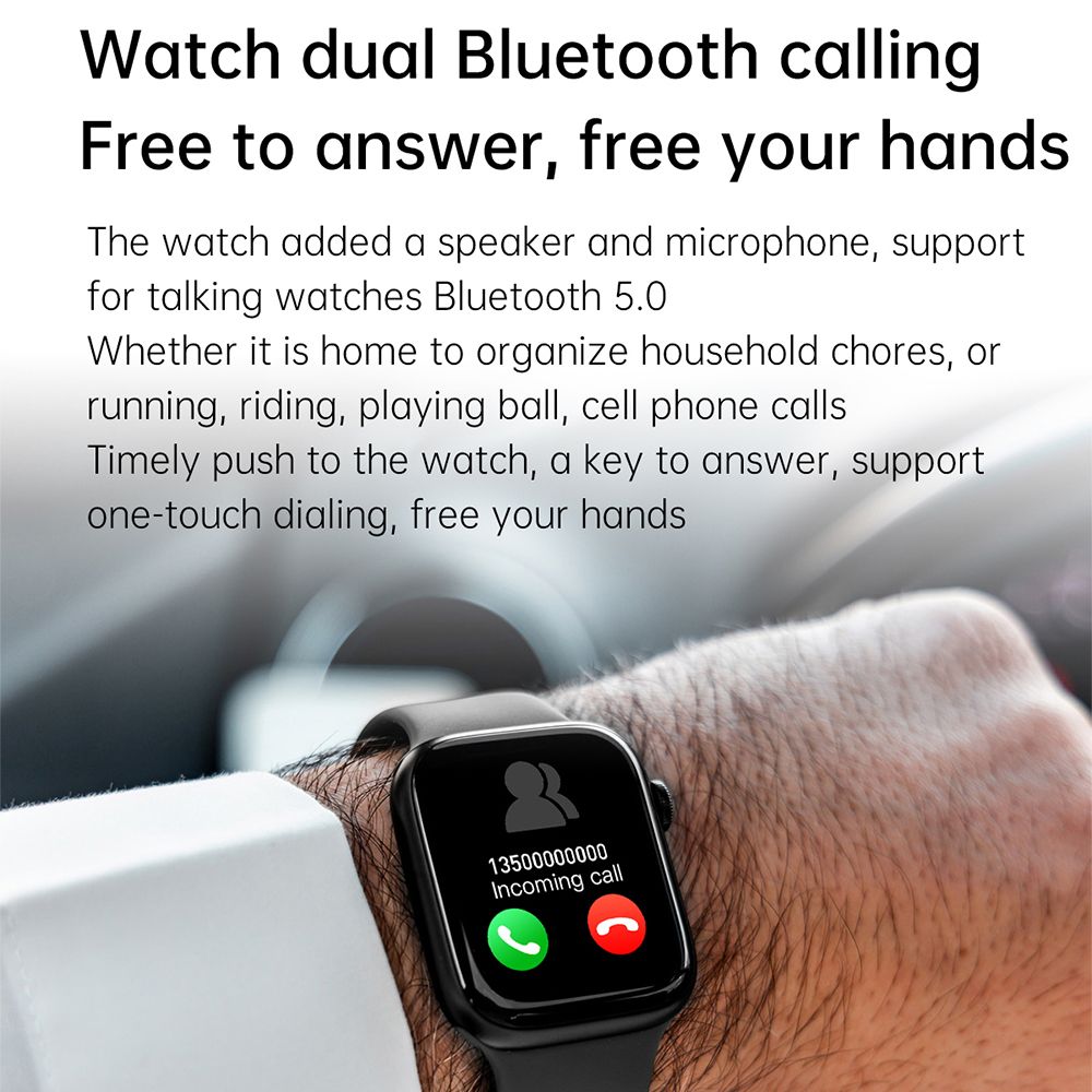 Smartwatch Series 7 GD7 Max 14 Pro Smart Watch Men Women Bluetooth Call Custom Dial 1.9 Inch 420*360 Full Touch(#Add 2 Straps)