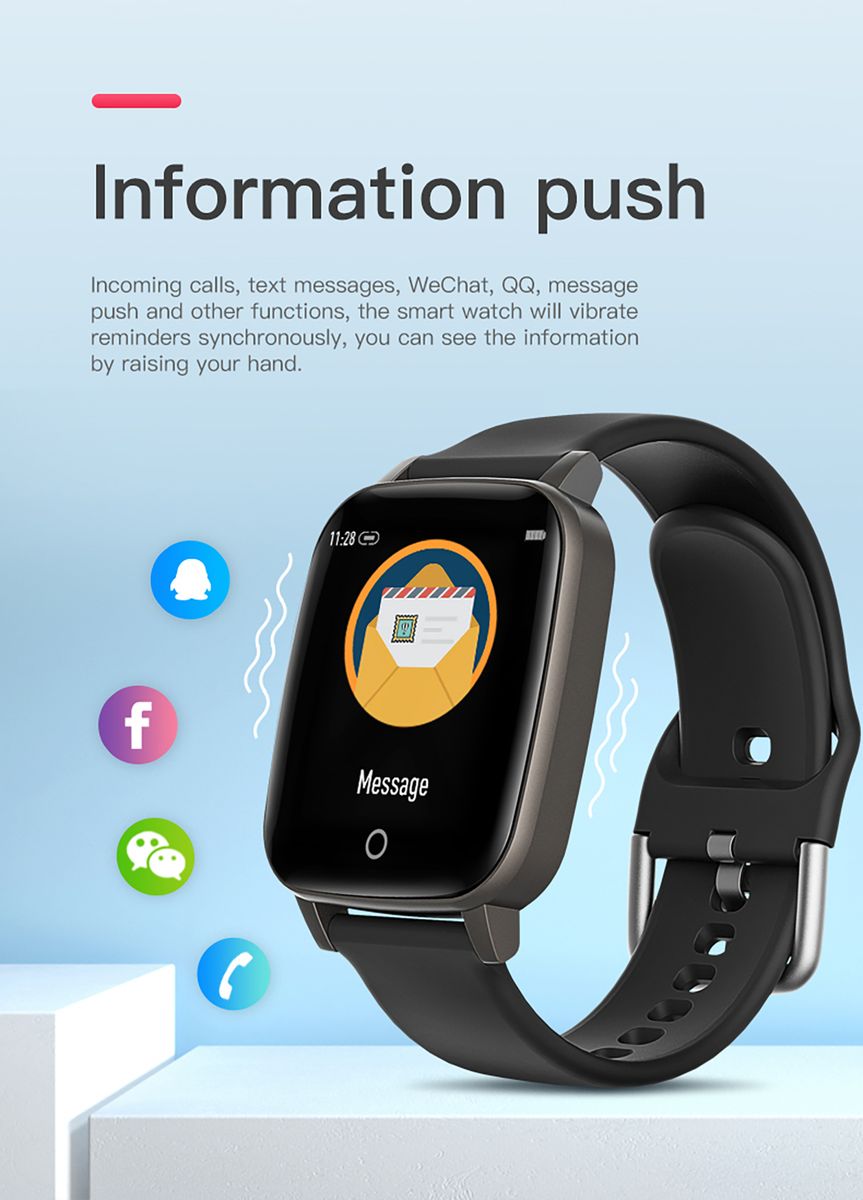 Fashion Women Smart Bracelet Waterproof Sport Fitness Watch