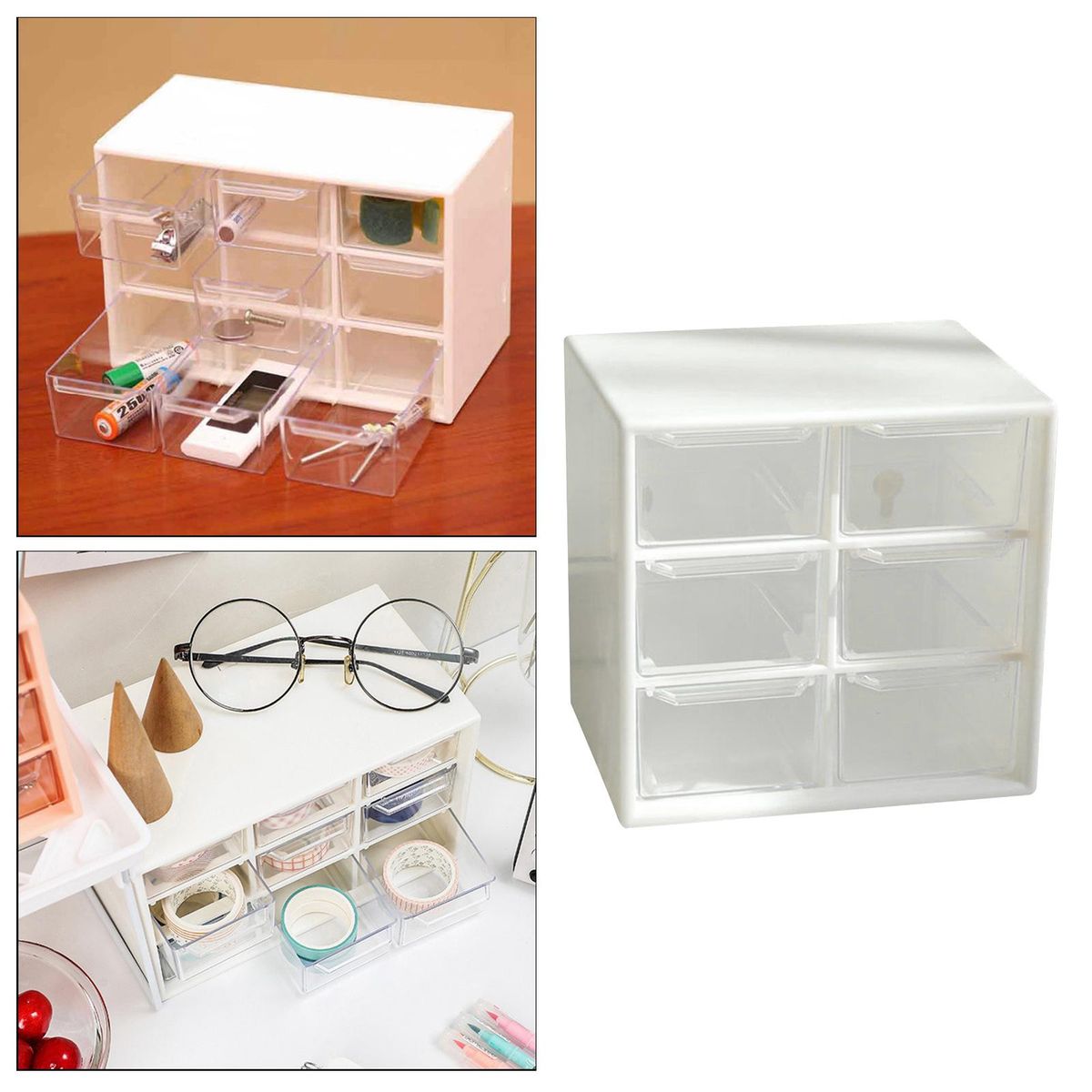 9 Drawer Organizer  Household Underwear Sundries Storage White