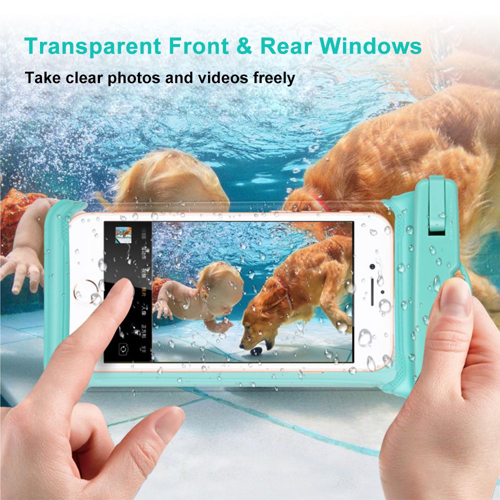 Waterproof Phone Pouch IPX8 Waterproof TPU Phone Case Bag