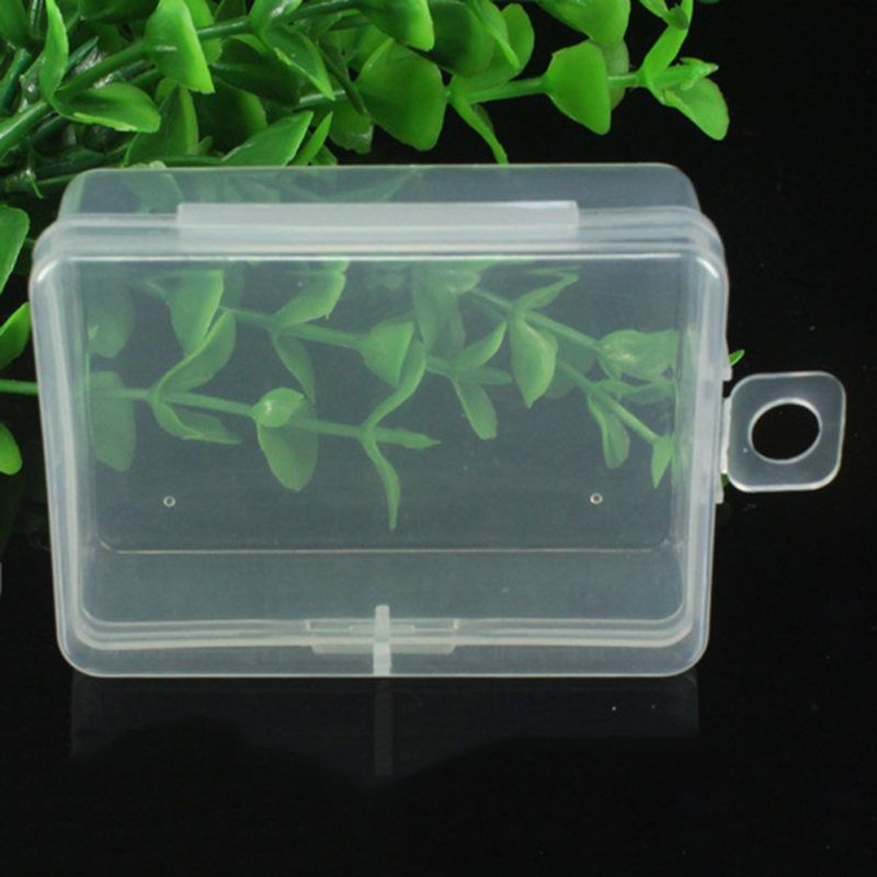 1Pc Clear Plastic Transparent Storage Box Debris Collect-