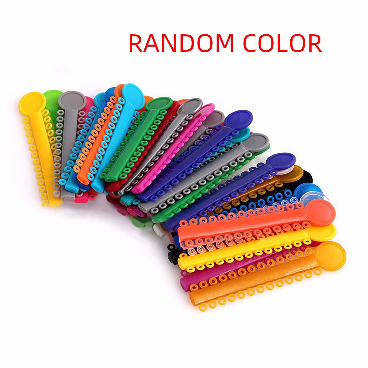 40PCS Dental Orthodontic Braces Elastomeric Elastics Ligature Ties Bands