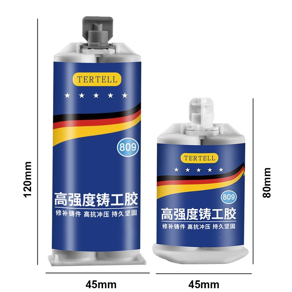 Foundry Glue Metal Repairing Glue Stainless Steel Copper Aluminum Hole Crack Repairing Glue Casting Mold AB Glue