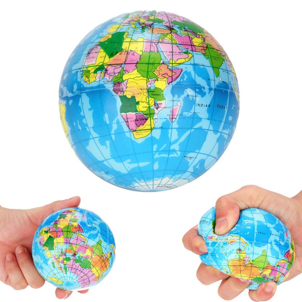 Squishy Squeeze World Map Globe Palm Ball Slow Rising-
