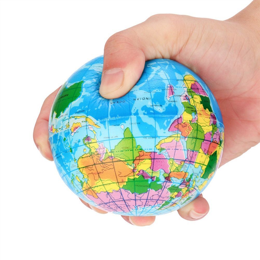 Squishy Squeeze World Map Globe Palm Ball Slow Rising-