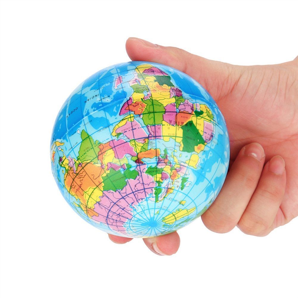 Squishy Squeeze World Map Globe Palm Ball Slow Rising-