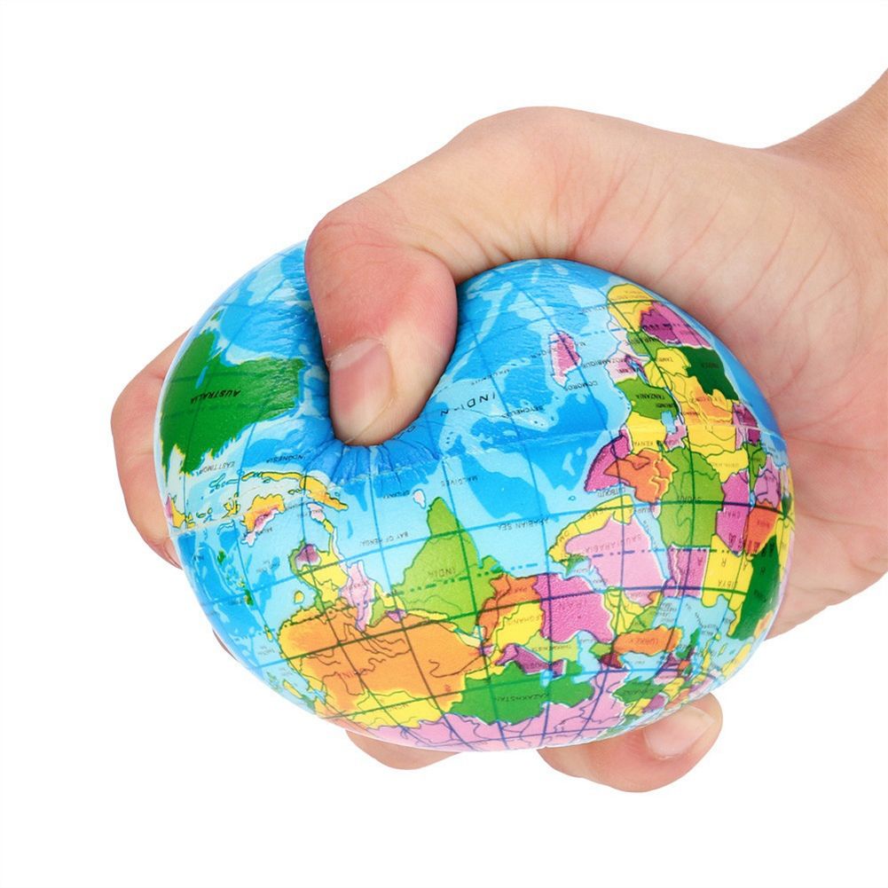 Squishy Squeeze World Map Globe Palm Ball Slow Rising-