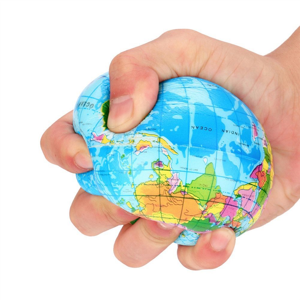 Squishy Squeeze World Map Globe Palm Ball Slow Rising-