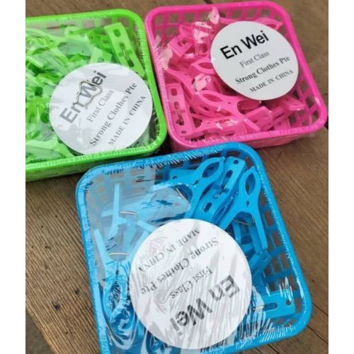 Pegs In A Basket  - 60pieces ( 3 Packs)