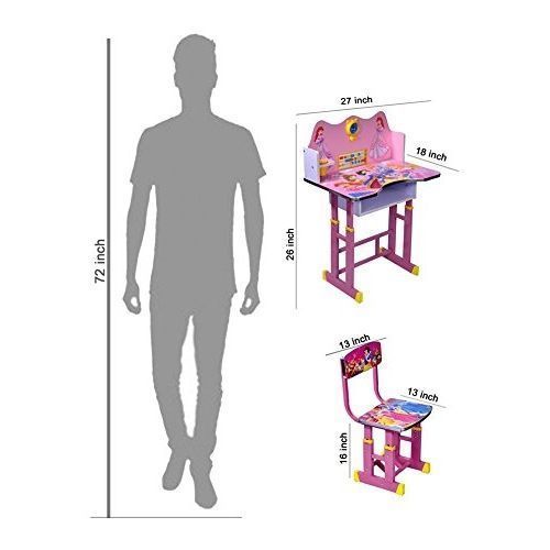 Disney Character Study Table And Chair- Pink