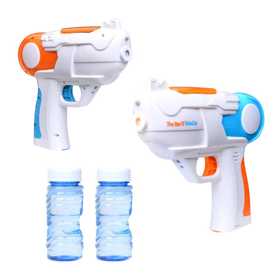 RoboCop B/O Bubble Gun Shooter Music Lights Bubble Blower