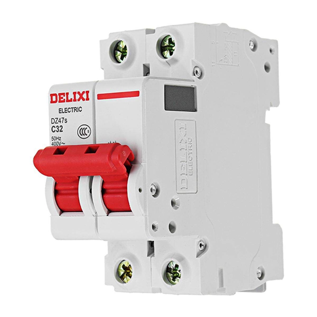 Delixi? DZ47S-2P/ AC 400V 10/20/32A 2P Plastic Air Switch Miniature Circuit Breaker 10A 32A