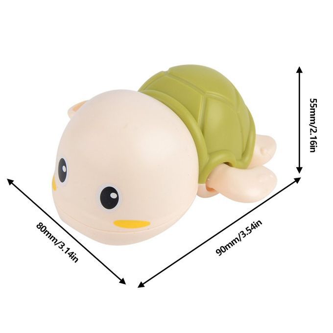 1p S Baby Floating Swimming Pool Funny Toys For  Hildren  Ute Turtle Environmentally Friendly Neutral ABS  Animal Toy Non-toxi   Plasti  Toys-green