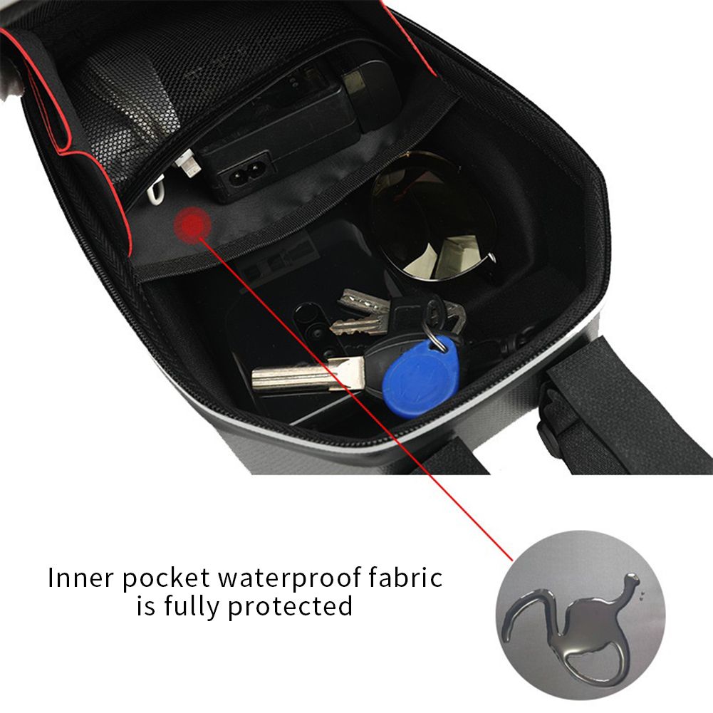 5l Eva Hard Shell Electric Scooter Front Storage Bag Large