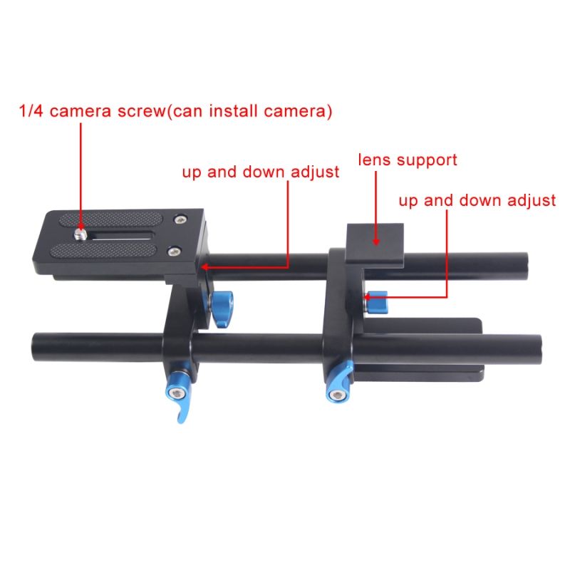 YEANGU YLG1005A 15mm Quick Release Rail Rod For SLR Cameras