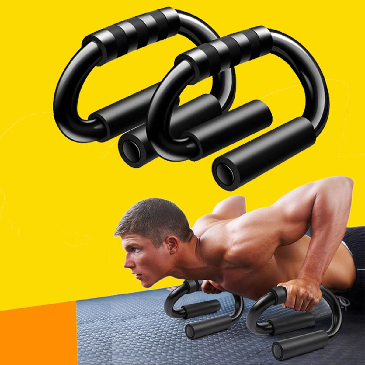 Push-up Stand Exercise Pectoral Muscles Push Up Bar Black