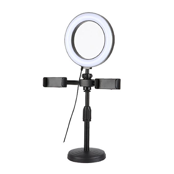 Live Streaming Muti-camera Phone Holder Beauty Fill-Black