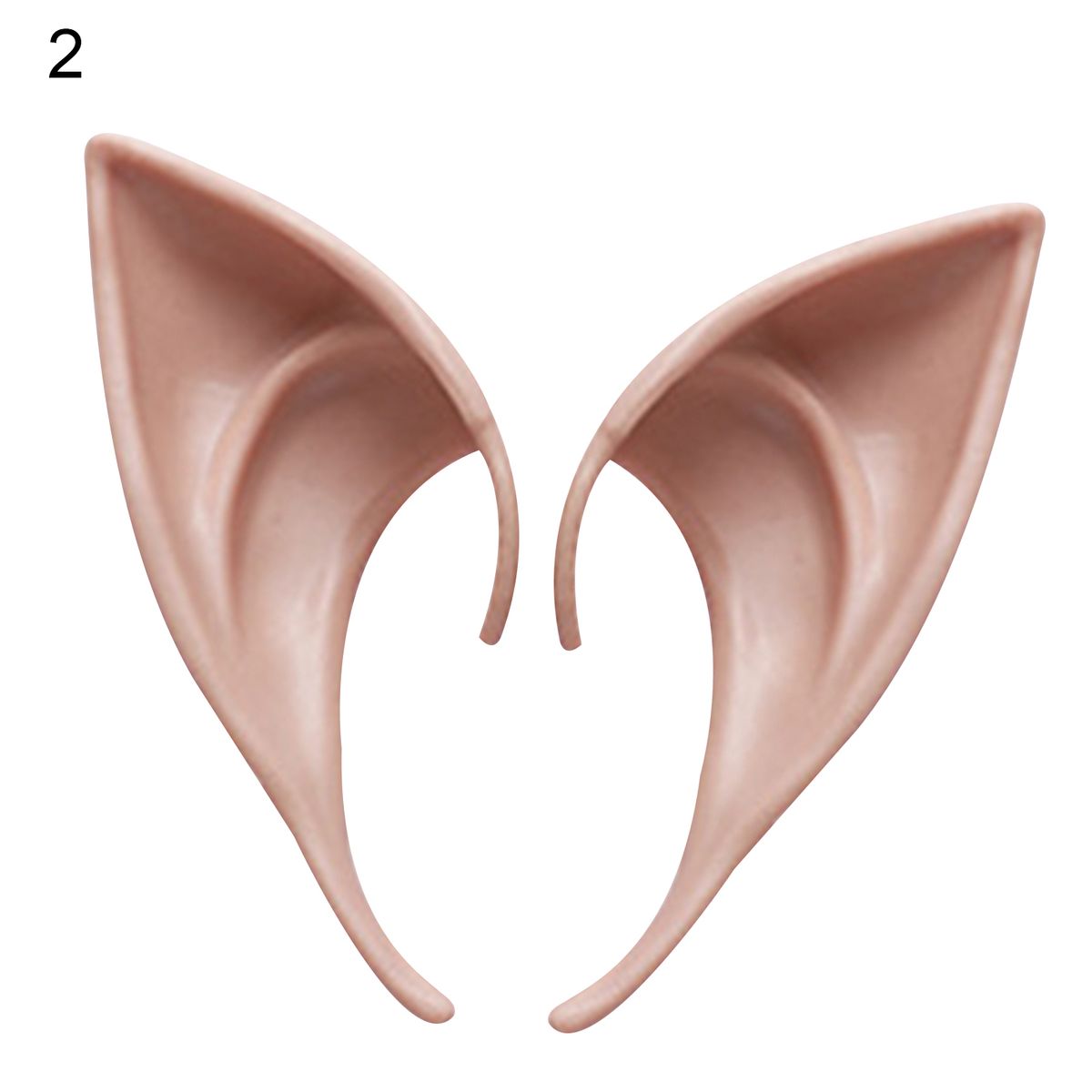 1 Pair Skin-friendly Elf Ears Breathable Emulsion Cosplay-