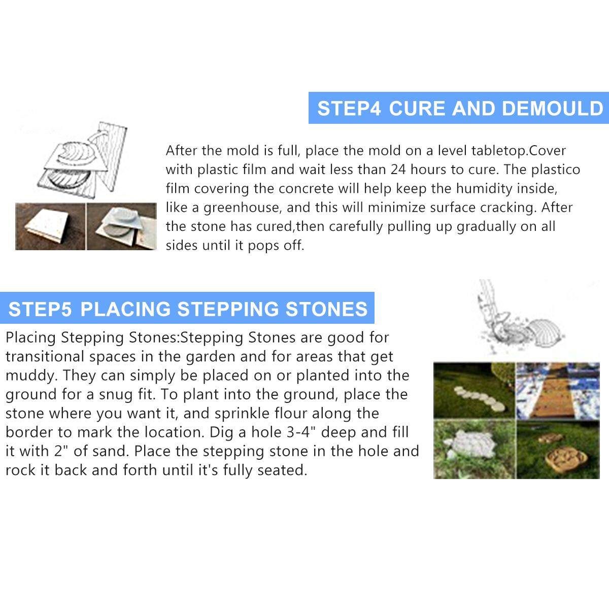 Mould Wall Brick Tile Pave Pavement Mold Concrete Stepping Garden Decor