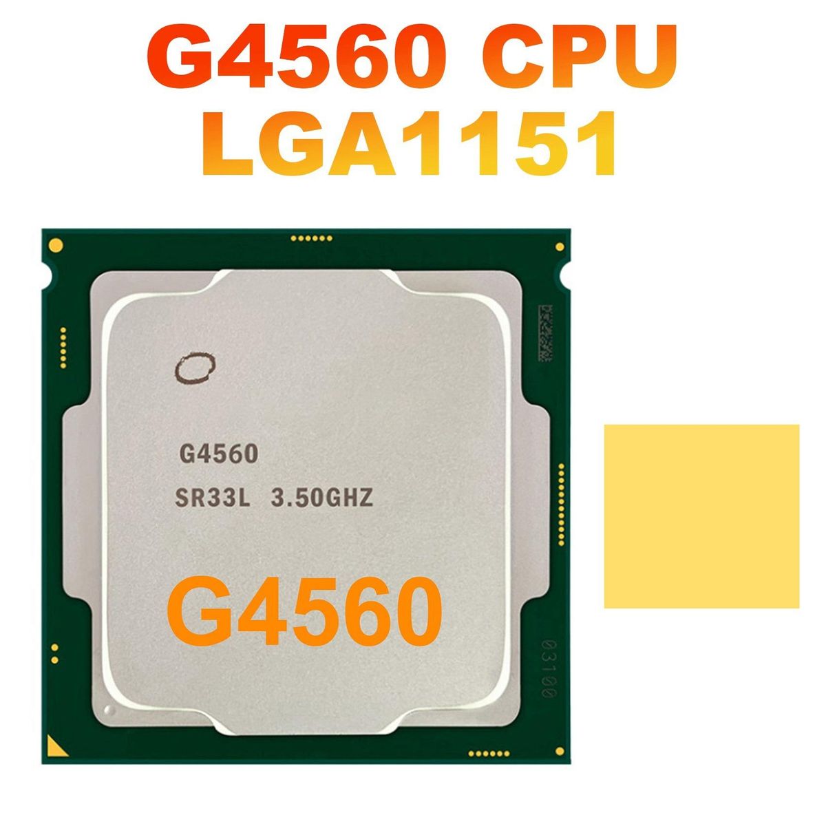 G4560 CPU Processor+Thermal Pad 3MB 3.50GHz LGA1151 Dual Core Desktop CPU for B250 B250C Mining Motherboard for Pentium
