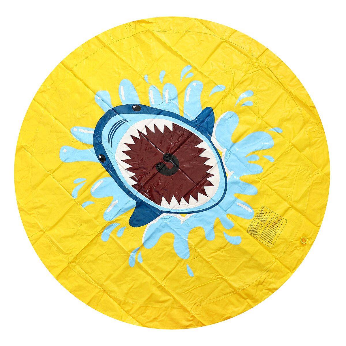 170cm/67'' Kids Inflatable Splash Water Mat Sprinkler Pad Wading Play Mat Toy Yellow