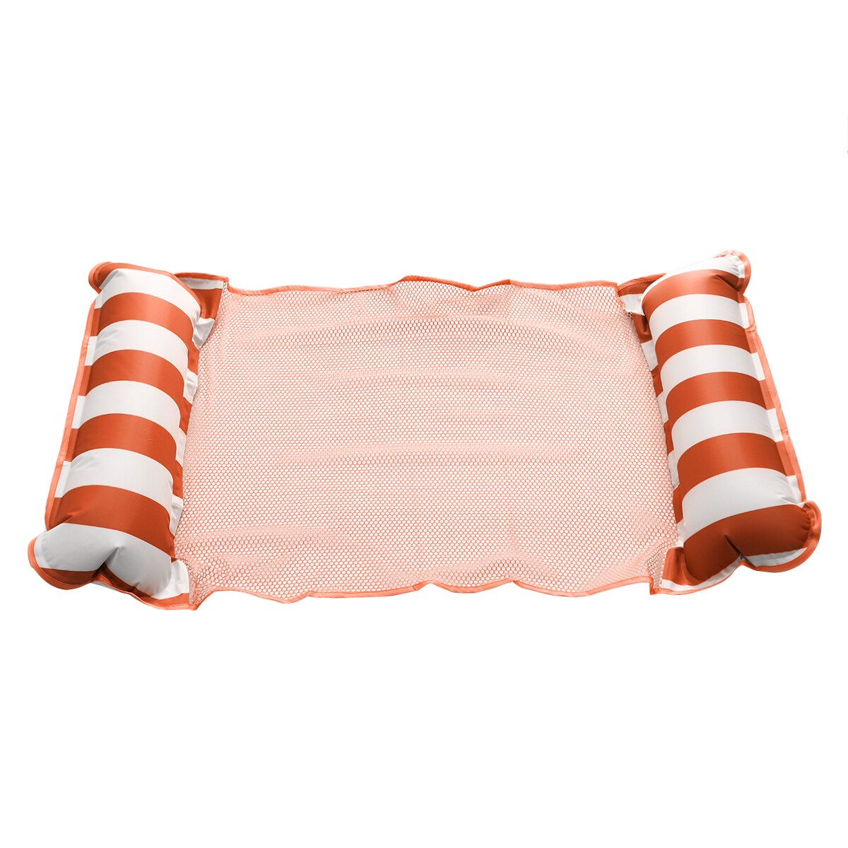 Inflatable Water Hammock Floating Bed Sports Air Mattress Lounge Chair DrifterS Orange-Single
