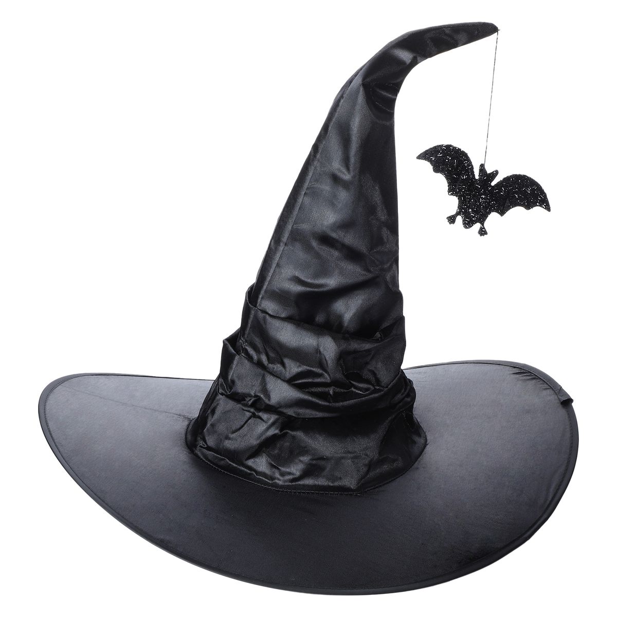 Halloween Witch Hat Cosplay Party Costume Pleated Oxford JIN