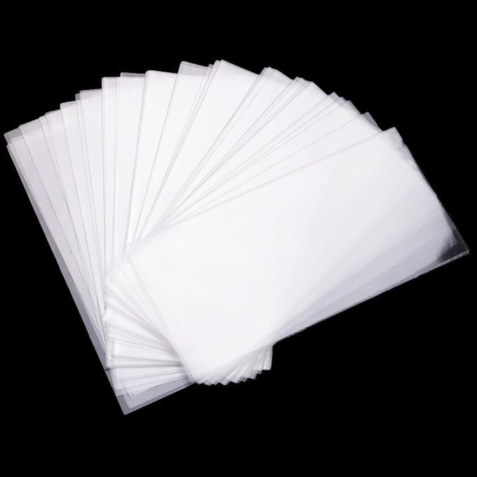 50Pieces Paper Money Collection Bag Banknote Protect Holder 55x110mm
