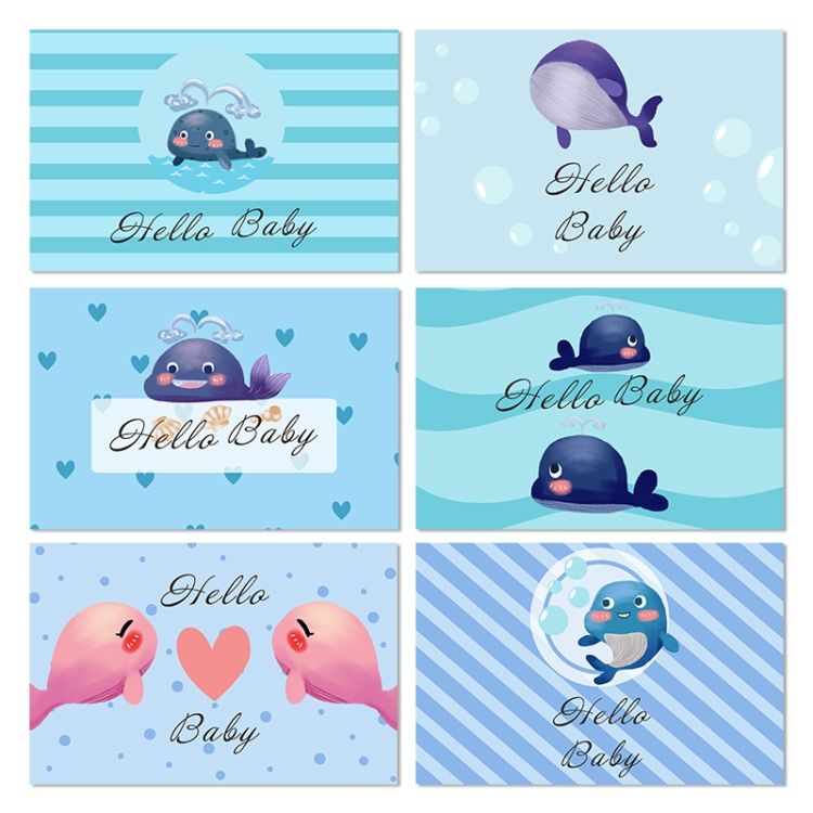 6 PCS / Set Baby Party Invitation Card