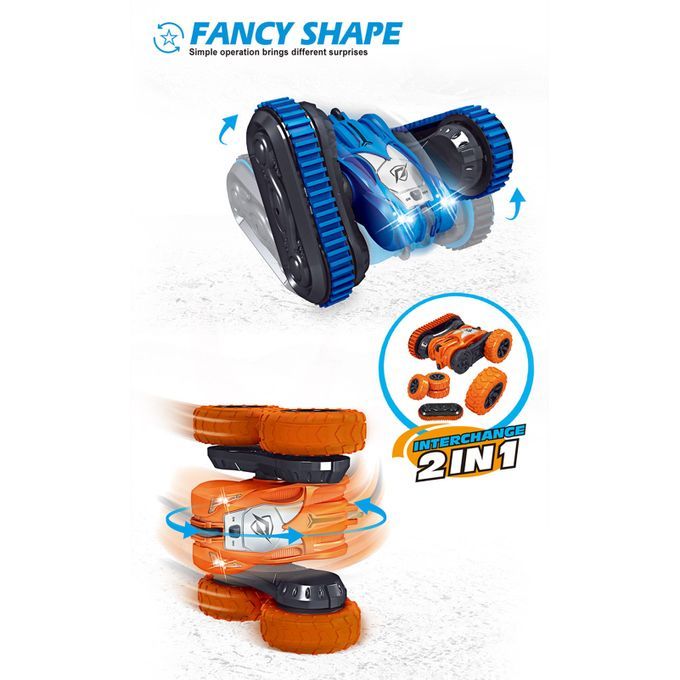 Two-in-one Rotating Tumbling Stunt Car Double-sided Driving